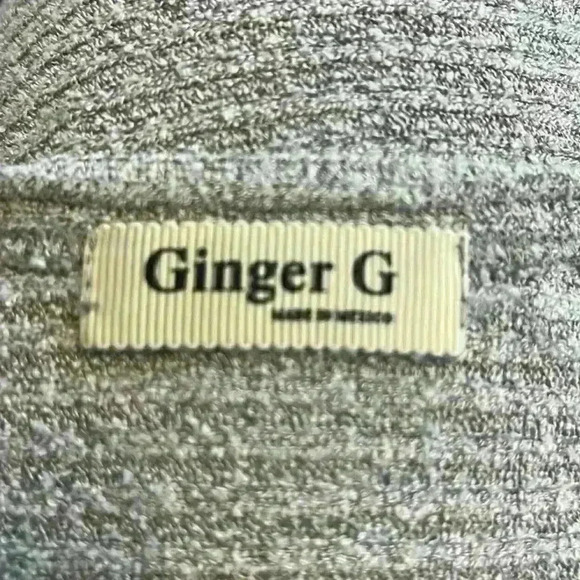 Ginger G Sweater Gray Women’s Large Lightweight Dolman Sleeves Scoop Neck - Picture 3 of 5